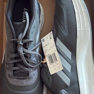 Adidas Charcoal Athletic Sneakers